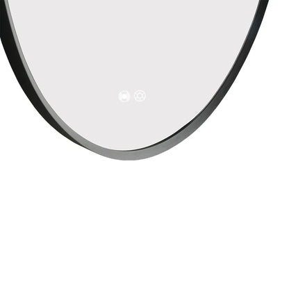 900x500MM METAL FRAME OVAL BACKLIT LED MIRROR WITH MOTION SENSOR | DEFOGGER | 3 COLOURS LIGHTS