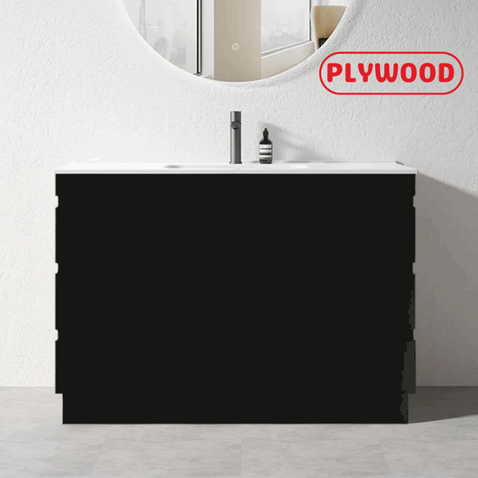 1200MM MADRID PLYWOOD DARK OAK FREESTANDING VANITY