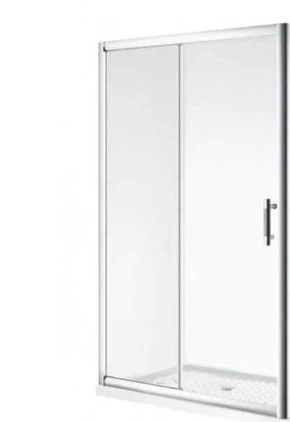 1200X900MM ALCOVE SHOWER ENCLOSURE WITH SLIDING DOOR - CHROME