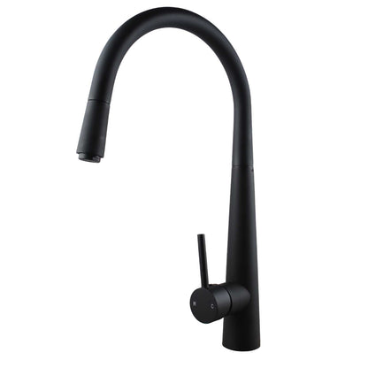 CHASE ROUND PULLOUT KITCHEN SINK MIXER - MATTE BLACK