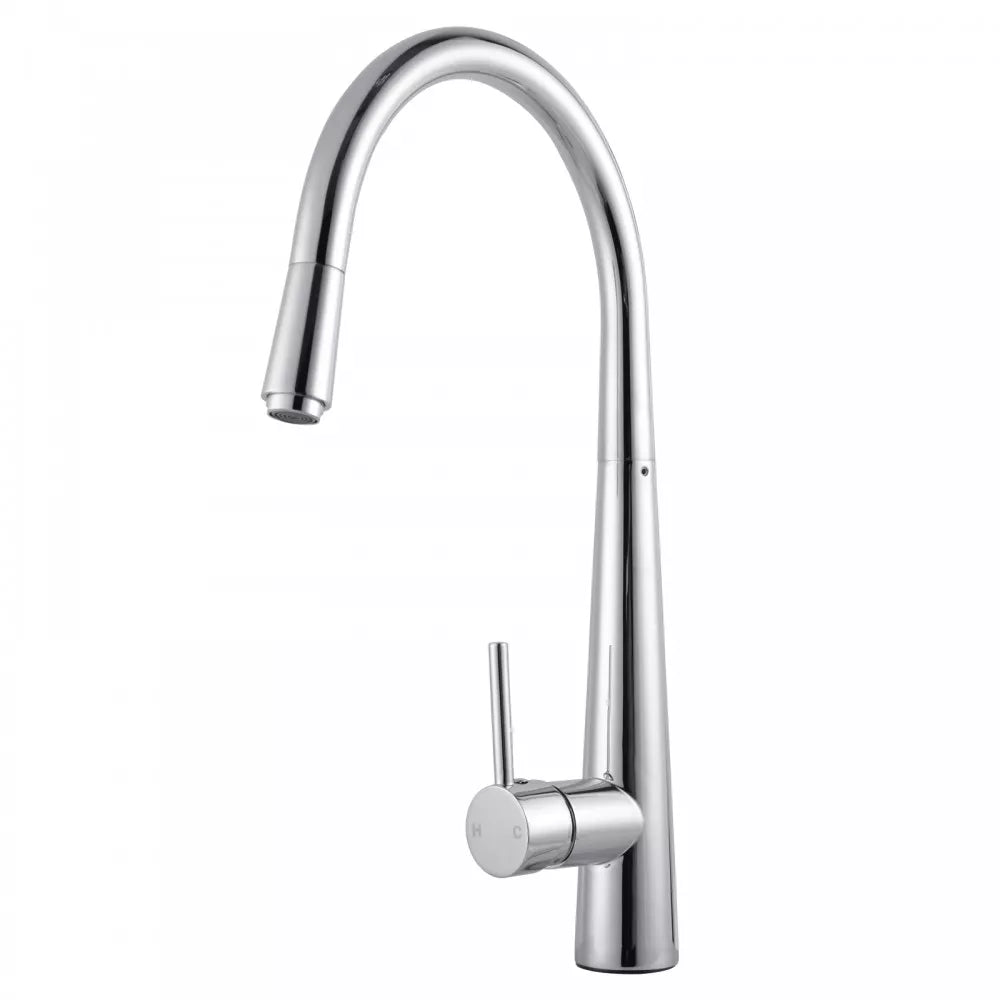 CHASE ROUND PULLOUT KITCHEN SINK MIXER - CHROME