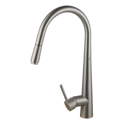 CHASE ROUND PULLOUT KITCHEN SINK MIXER - BRUSHED NICKEL