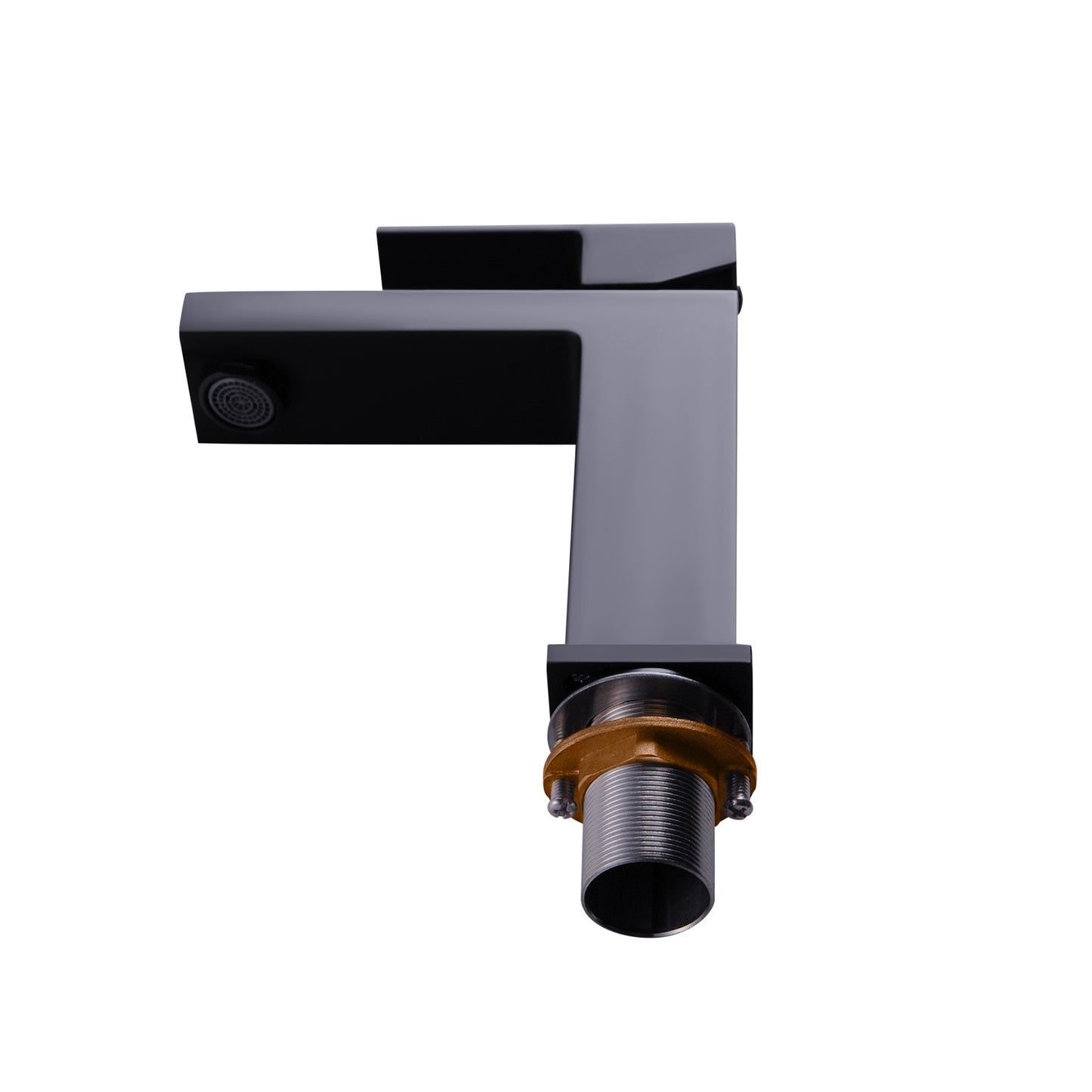 FUSION SQUARE BASIN MIXER - MATTE BLACK