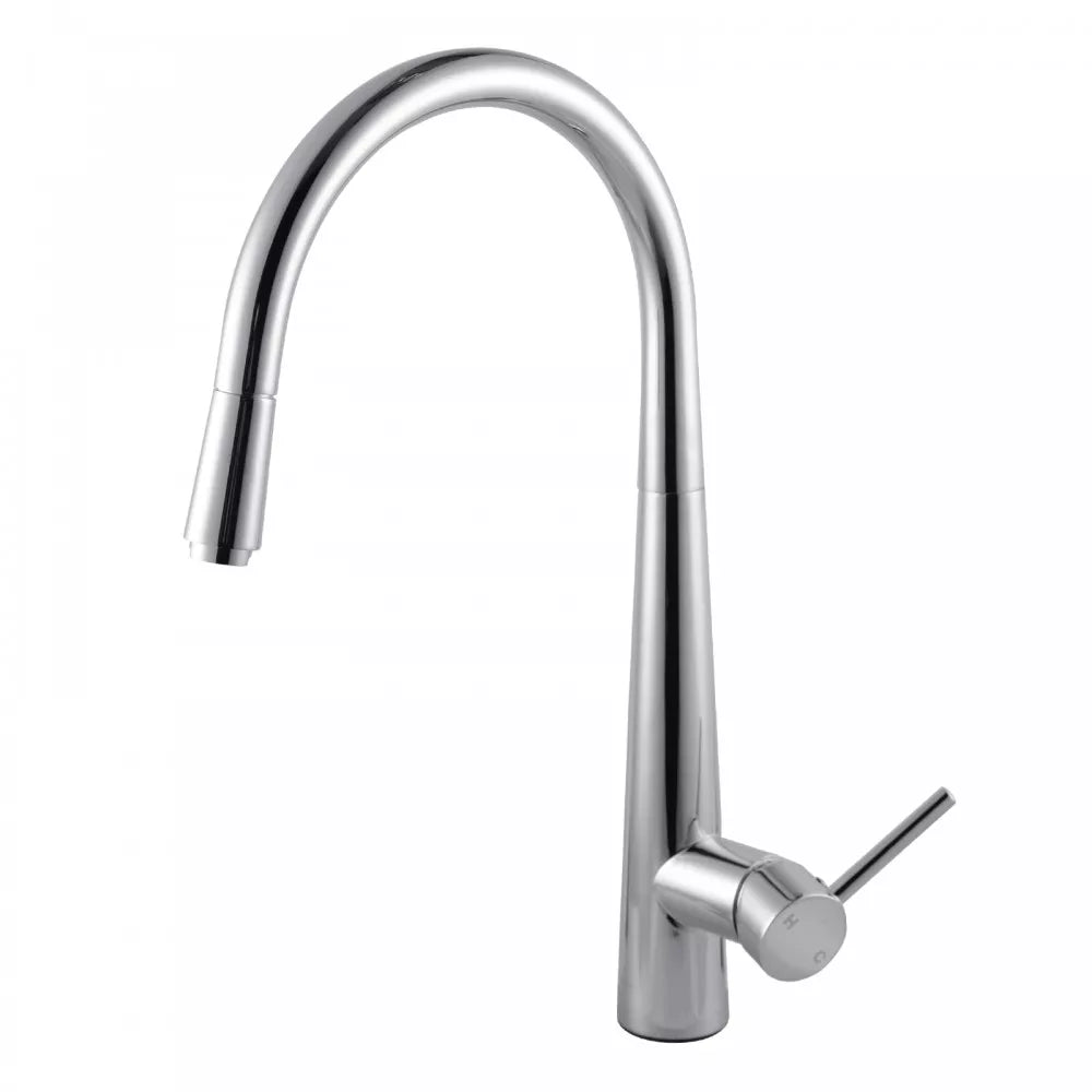 CHASE ROUND PULLOUT KITCHEN SINK MIXER - CHROME