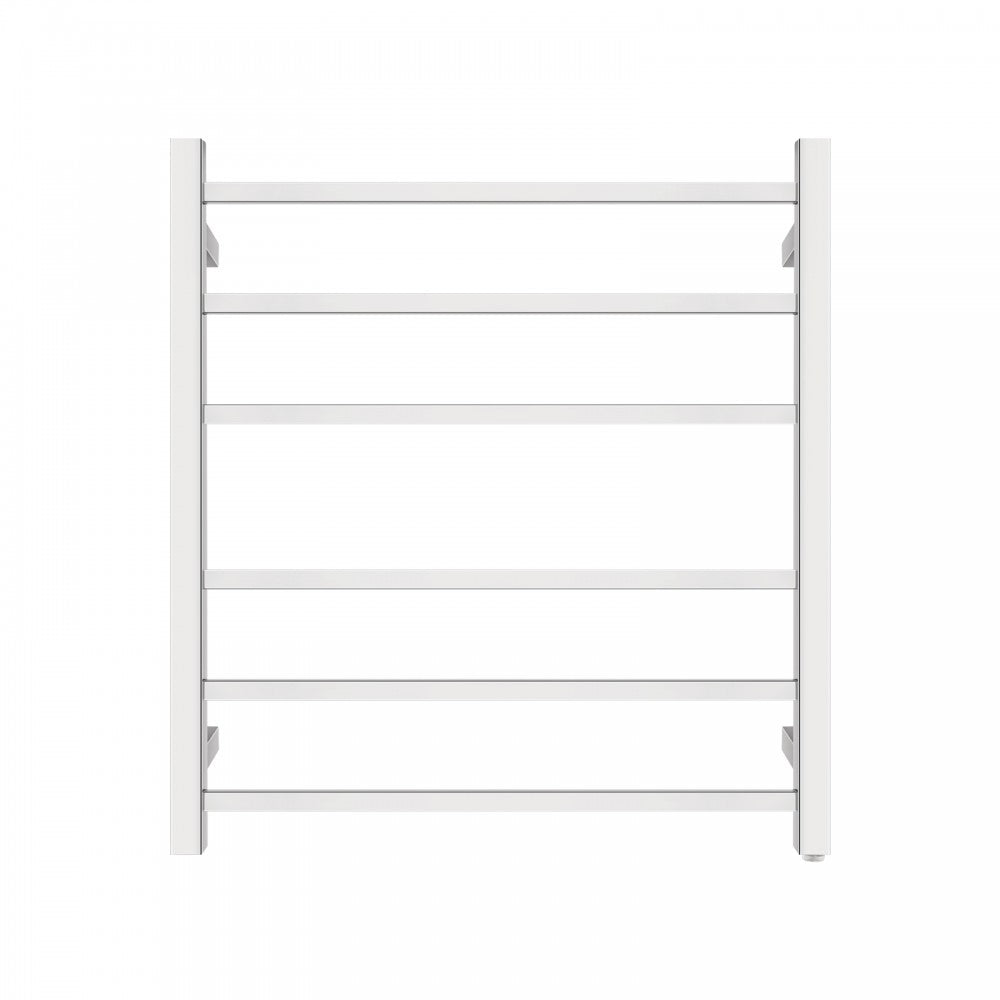 6 BAR SQUARE HEATED TOWEL RAIL - CHROME 674H*620W*120D