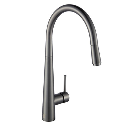 CHASE ROUND PULLOUT KITCHEN SINK MIXER - GUNMETAL GREY