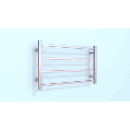 4 BAR 800MM WIDE HEATED TOWEL RAIL DN - CHROME 500H*800W*120D