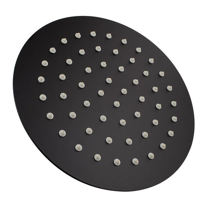 OPAL ROUND TWIN SHOWER COLUMN - MATTE BLACK