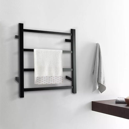 4 BAR SQUARE HEATED TOWEL RAIL ZNY- MATTE BLACK 520H*500W*120D