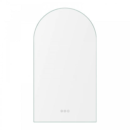 900x500MM ARCH BACKLIT LED MIRROR WITH BLUETOOTH SPEAKER | DEFOGGER | 3 COLOURS LIGHTS