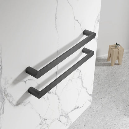 DN 12V ROUND HORIZONTAL SINGLE HEATED TOWEL BAR | 600MM | 5 COLOURS