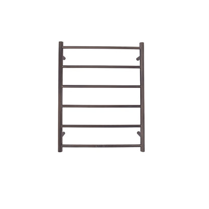 TRANQUILLITY JERSEY 6 BAR ROUND HEATED TOWEL WARMER - BRUSHED GUNMETAL 780H*600W*120D