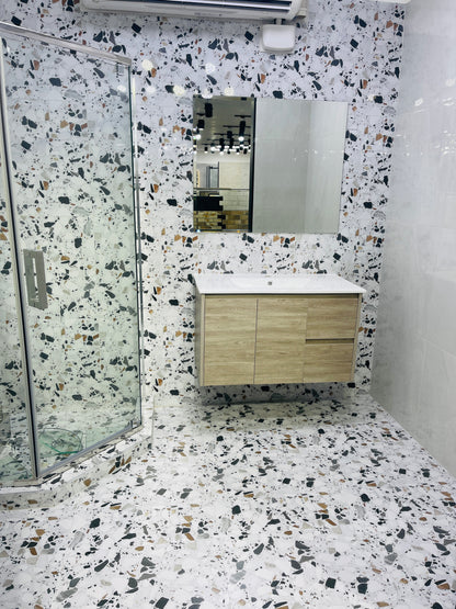 TERRAZZO MULTI MATTE PORCELAIN TILE 600X600MM - $45/SQM