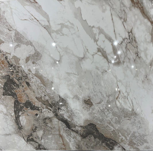 PORCELAIN GLOSS TILE JBM6169D 600X600MM - $35/SQM