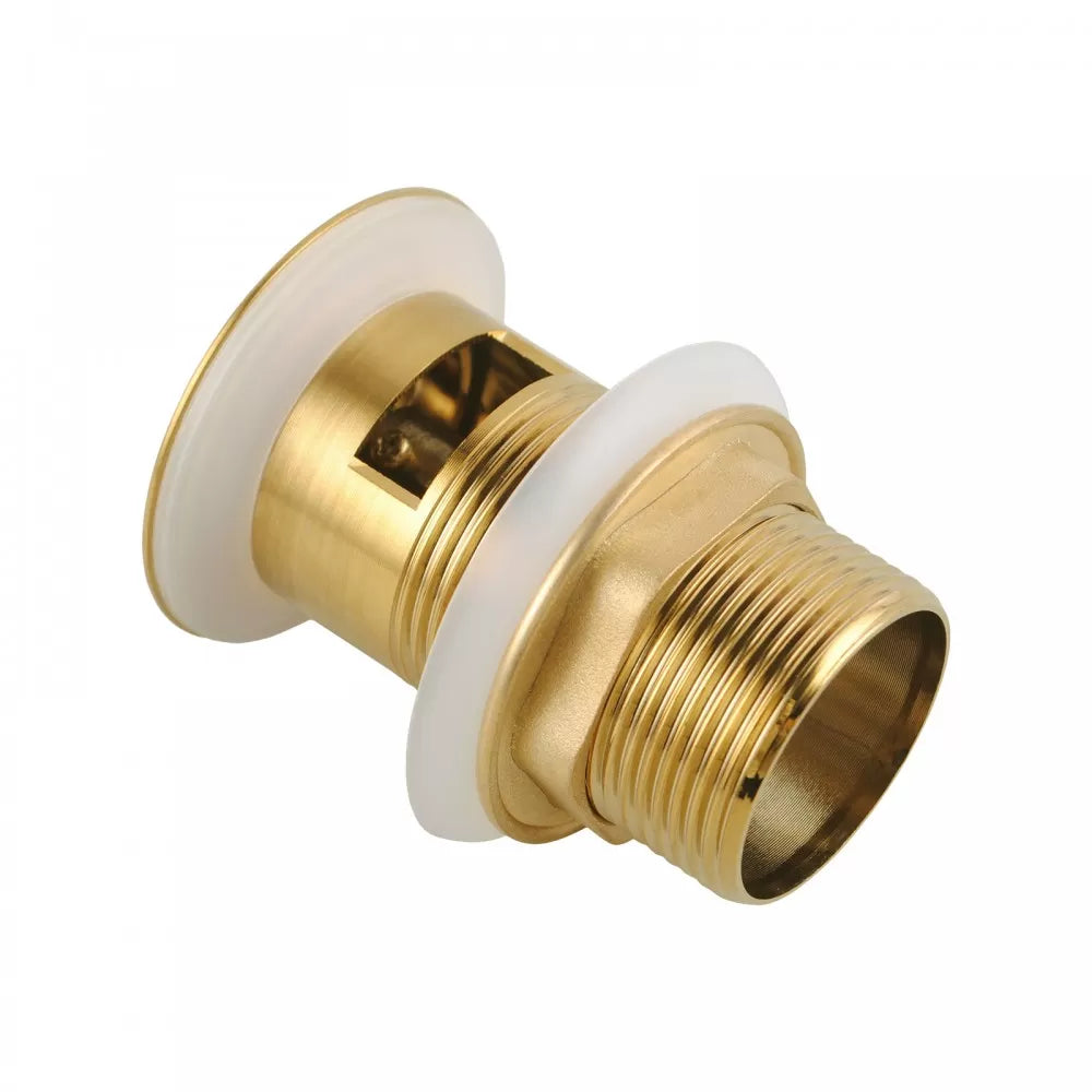 32MM SOLID BRASS BASIN POP UP WASTE WITH OVERFLOW - BRUSHED BRASS