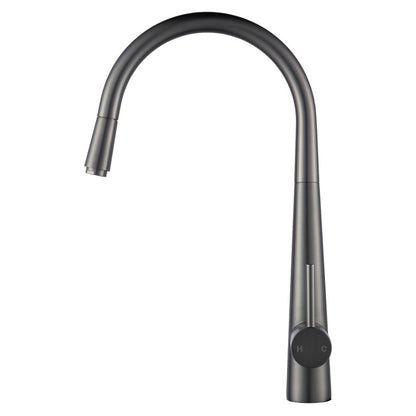 CHASE ROUND PULLOUT KITCHEN SINK MIXER - GUNMETAL GREY