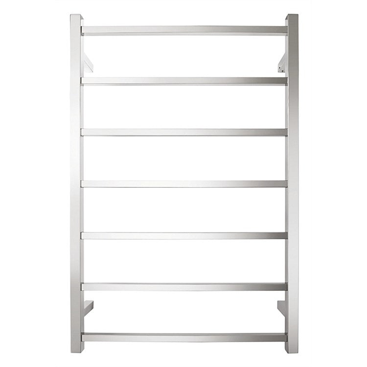 TRANQUILLITY JERSEY 7 BAR SQUARE HEATED TOWEL WARMER - POLISHESD STAINLESS 920H*620W*120D