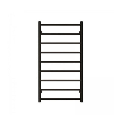 TRANQUILLITY JERSEY 9 BAR ROUND HEATED TOWEL WARMER - BLACK 1200H*600W*120D