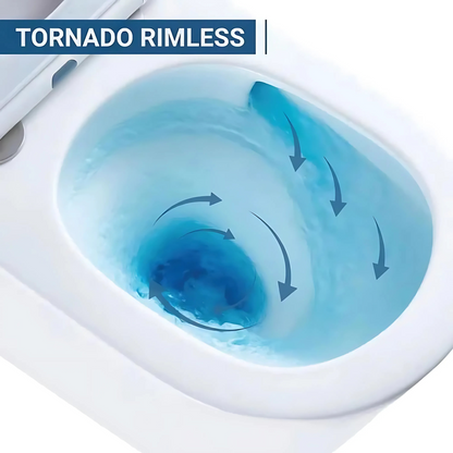 VICTORIA ZERO RIM TORNADO BACK TO WALL TOILET SUITE 665X360X855