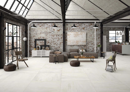 ACIER WHITE MT CONCRETE LOOK PORCELAIN TILES- $59/SQM