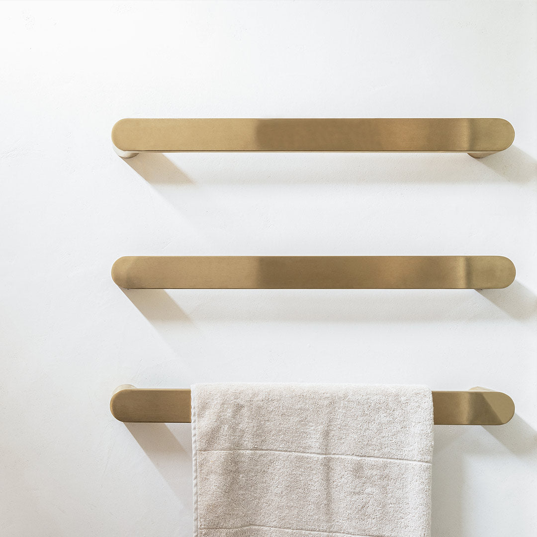 DN 12V ROUND HORIZONTAL SINGLE HEATED TOWEL BAR | 600MM | 5 COLOURS