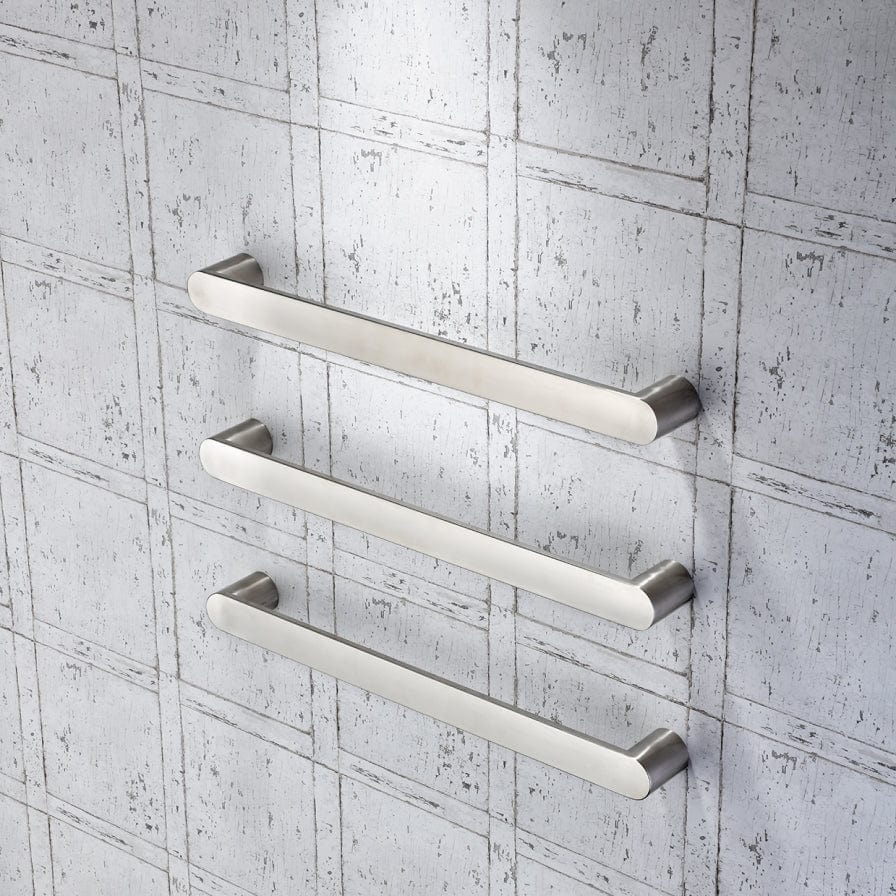 DN 12V ROUND HORIZONTAL SINGLE HEATED TOWEL BAR | 600MM | 5 COLOURS