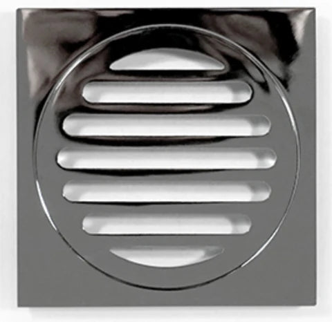 100MM SQUARE FLOOR DRAIN - CHROME