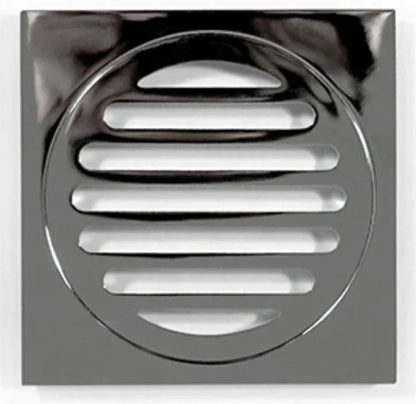 80MM SQUARE FLOOR DRAIN - CHROME