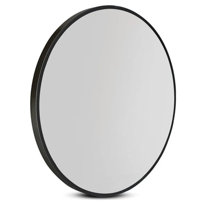 SERAPHINE BLACK FRAMED ROUND MIRROR | 900MM | DN