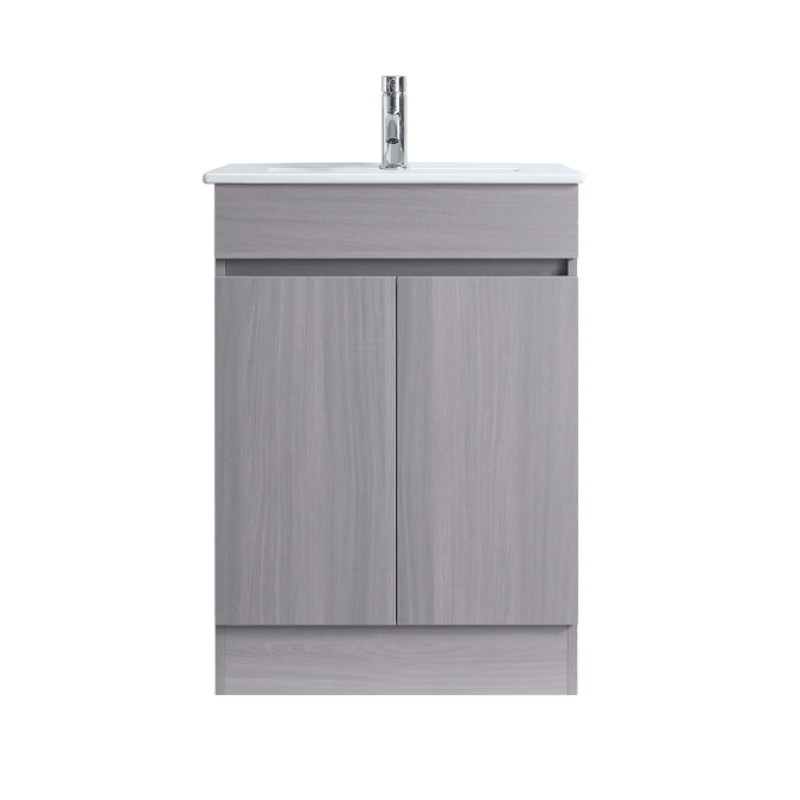 DN 600MM LIGHT GREY PLYWOOD FREESTANDING VANITY