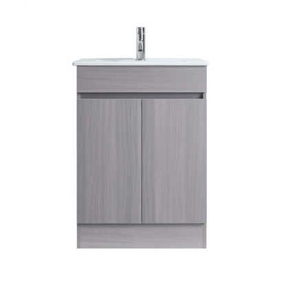 DN 600MM LIGHT GREY PLYWOOD FREESTANDING VANITY