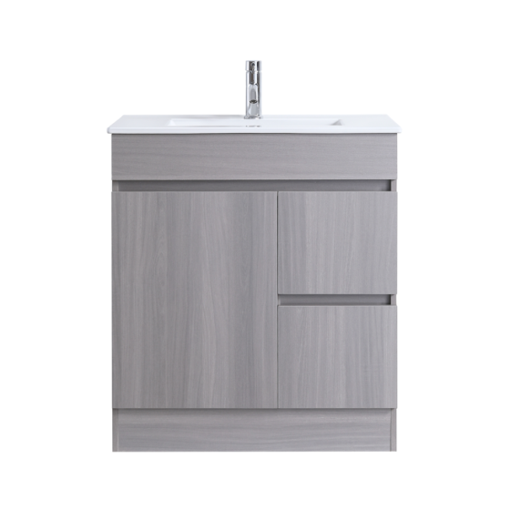 DN 750MM LIGHT GREY PLYWOOD FREESTANDING VANITY