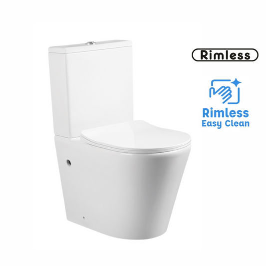 OCEANO RIMLESS BACK TO WALL TOILET SUITE