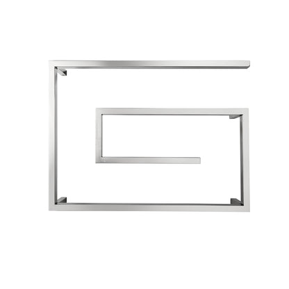 TRANQUILITY DESIGNER G 4 BAR SQUARE HEATED TOWEL RAIL POLISHED STAINLESS PSG