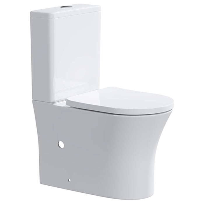 ELEMENTI CURA CC BACK TO WALL TOILET SUITE GLOSS WHITE