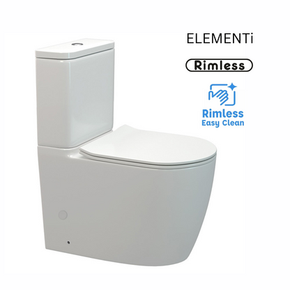 ELEMENTI UNO CC RIMLESS BACK TO WALL TOILET SUITE