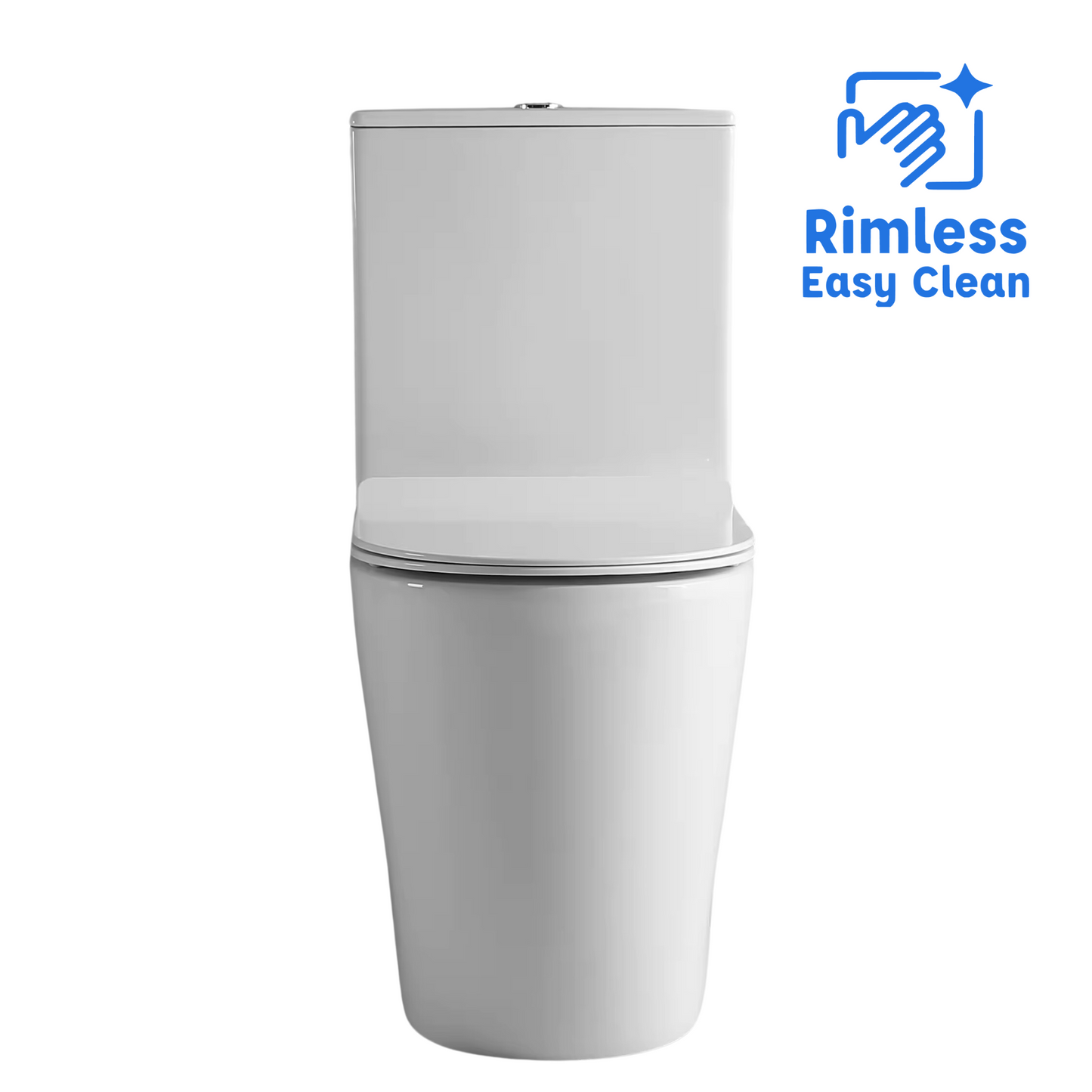 EVEREST RIMLESS BACK TO WALL TOILET SUITE 635X360X845MM