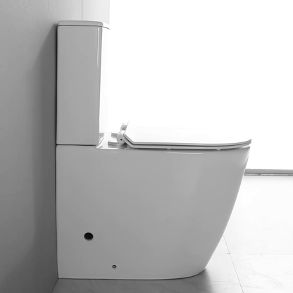 EVEREST RIMLESS BACK TO WALL TOILET SUITE 635X360X845MM