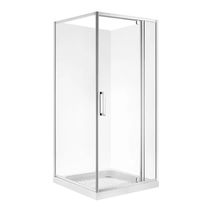 1000X1000MM SQUARE CHROME SHOWER ENCLOSURE KIT