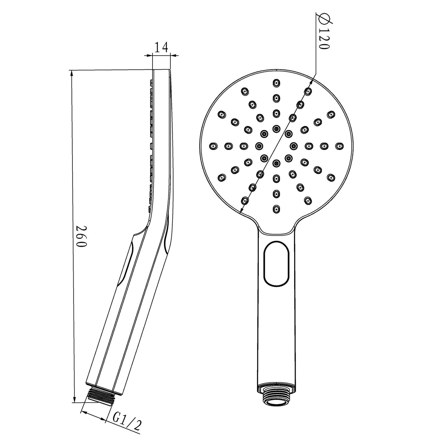 OPAL ROUND TWIN SHOWER COLUMN - CHROME