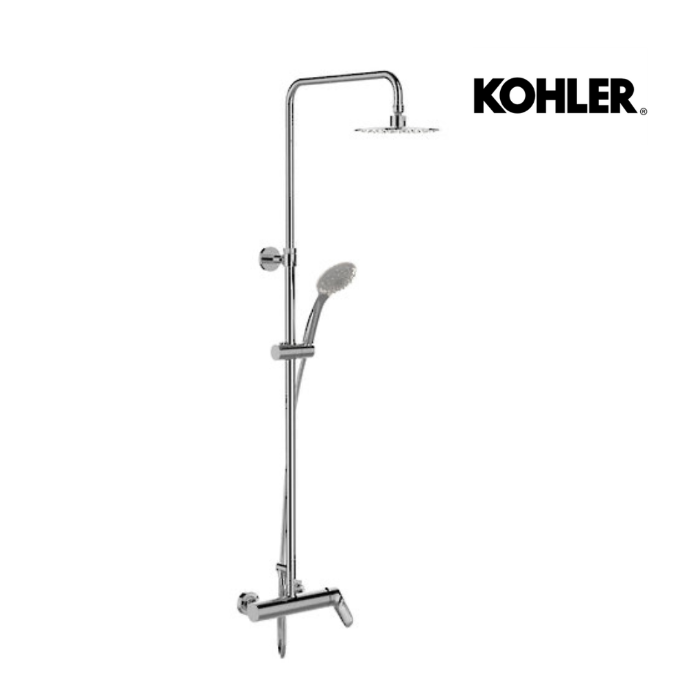 KOHLER ALEO DUAL SHOWER COLUMN - EXPOSED VALVE 97826T-4E-CP – The Tile ...