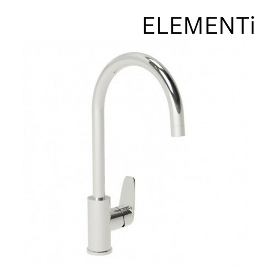 ELEMENTI CURA GOOSE NECK KITCHEN MIXER