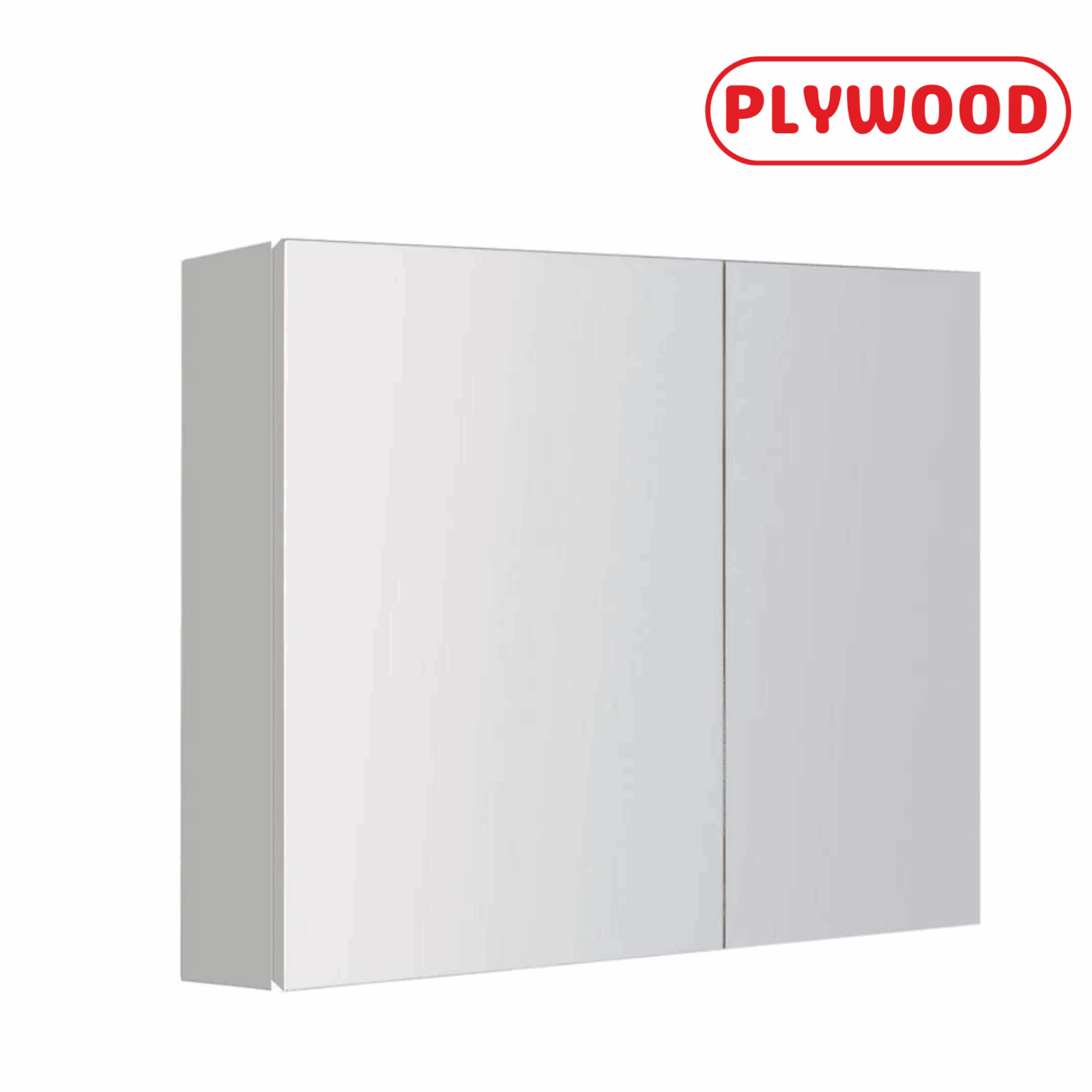 750MM WHITE PLYWOOD MIRROR CABINET