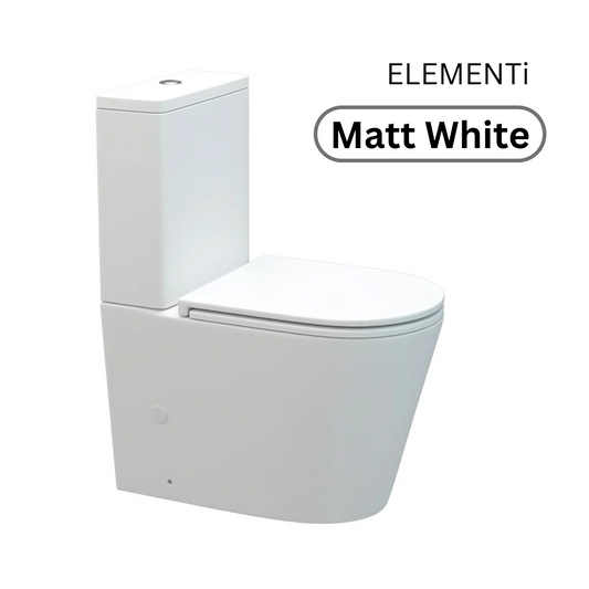 ELEMENTI GARDA CC BTW TOILET SUITE - MATT WHITE / MATT BLACK