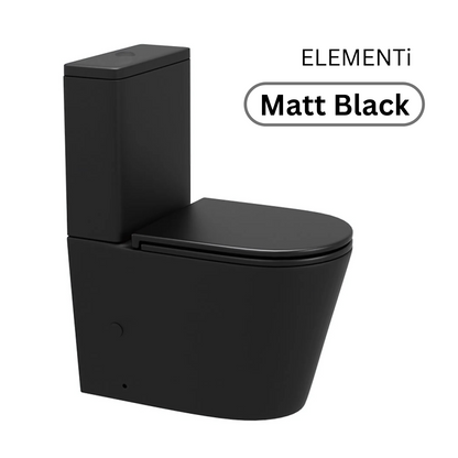 ELEMENTI GARDA CC BTW TOILET SUITE - MATT WHITE / MATT BLACK