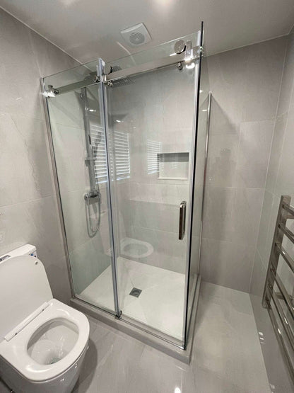 1200X1000MM FRAMELESS SLIDING DOOR SHOWER ENCLOSURE