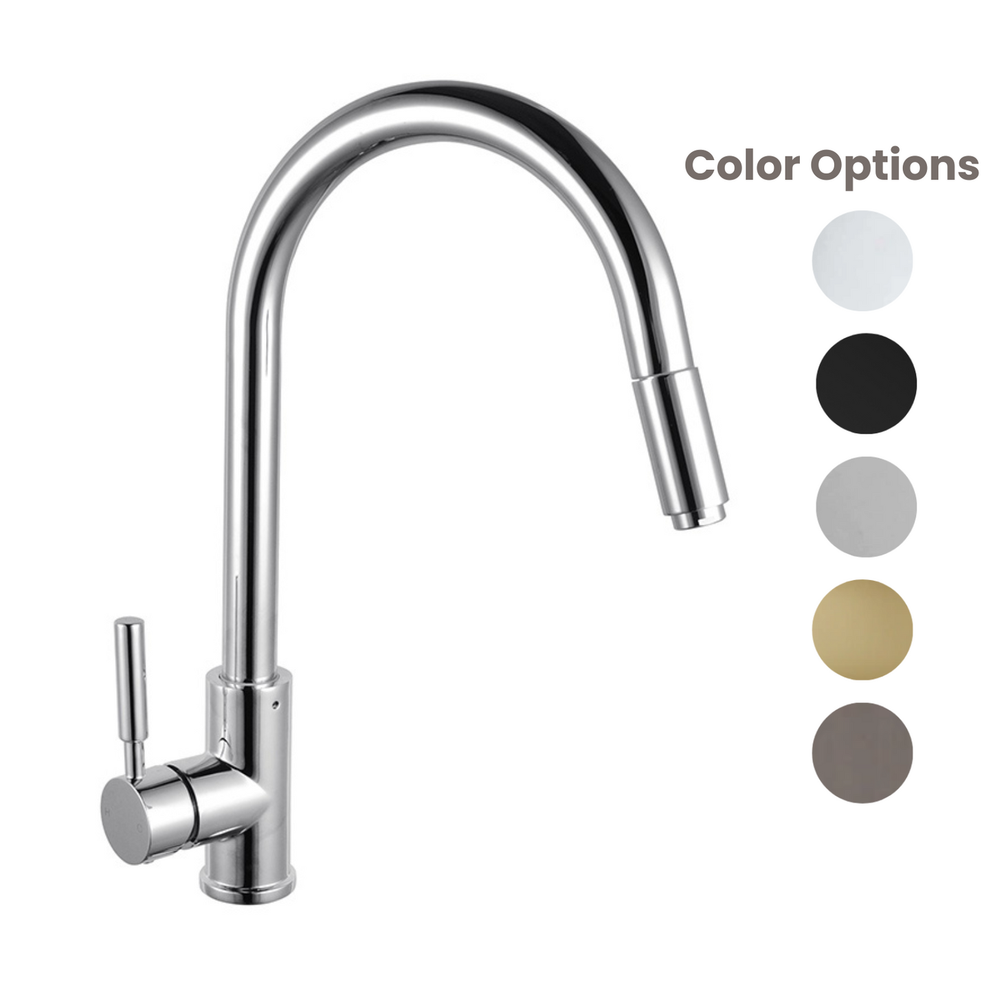 EURO 360° SWIVEL PULLOUT KITCHEN SINK MIXER - 5 COLOURS