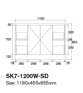 1200MM SINGLE BASIN PVC VANITY 100% WATERPROOF GLOSS WHITE FLOOR STANDING