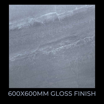 ARMANI GREY (PHO60914L) GLOSS PORCELAIN TILE - $59/SQM