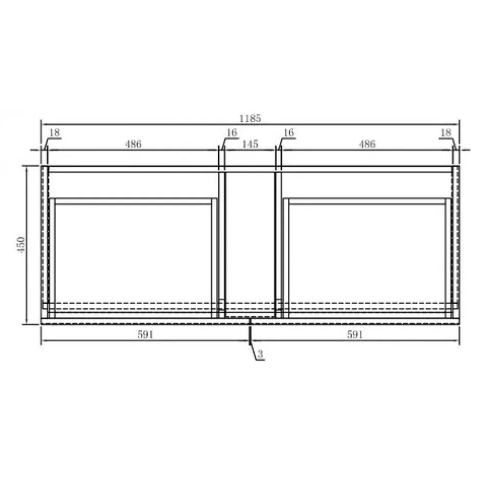 1200MM POLO DARK OAK PLYWOOD FLOORSTANDING VANITY DOUBLE BASIN